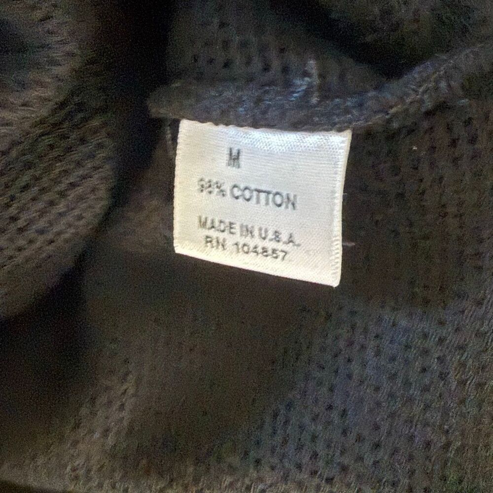 Adriano Goldschmied AG Men’s Black Ribbed Sweatshirt Size M Luxury Knit New - Picture 7 of 8